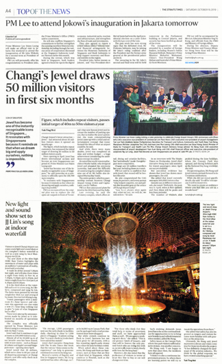 Changi's Jewel draws 50 million visitors in the first six months