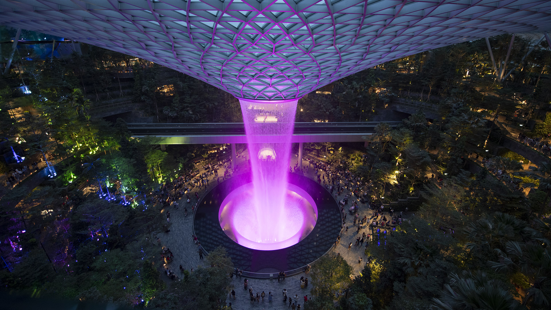 Jewel Rain Vortex at Changi Airport